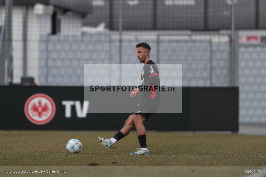 sport, action, SGE, Regionalliga Südwest, Regionalliga Bayern, Regional-FS, Fussball, FWK, FC Würzburger Kickers, Eintracht Frankfurt U21, Dreieich-Sprendlingen, BFV, Ahorn Camp Sportpark, 07.02.2025 - Bild-ID: 2464415 sport, action, SGE, Regionalliga Südwest, Regionalliga Bayern, Regional-FS, Fussball, FWK, FC Würzburger Kickers, Eintracht Frankfurt U21, Dreieich-Sprendlingen, BFV, Ahorn Camp Sportpark, 07.02.2025 - Bild-ID: 2464415