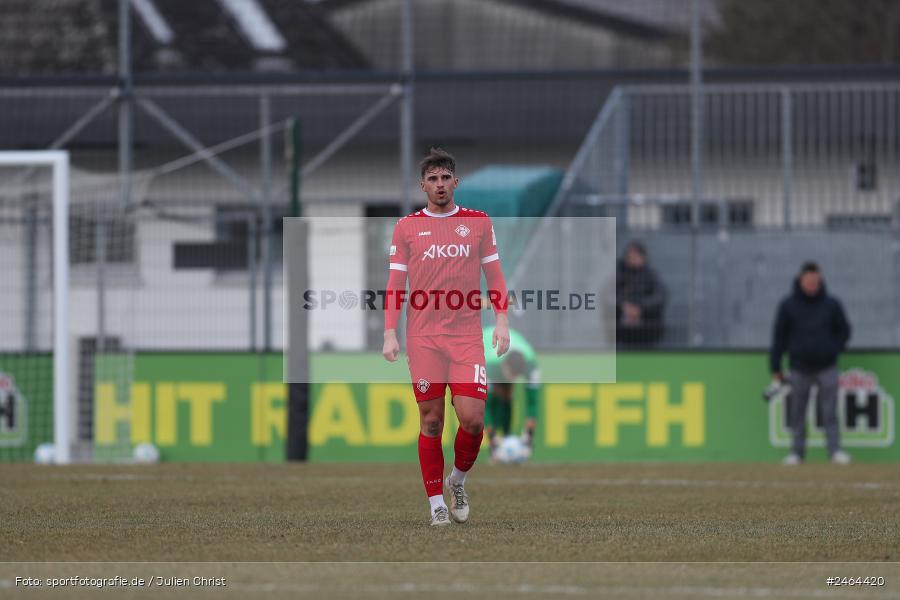 sport, action, SGE, Regionalliga Südwest, Regionalliga Bayern, Regional-FS, Fussball, FWK, FC Würzburger Kickers, Eintracht Frankfurt U21, Dreieich-Sprendlingen, BFV, Ahorn Camp Sportpark, 07.02.2025 - Bild-ID: 2464420 sport, action, SGE, Regionalliga Südwest, Regionalliga Bayern, Regional-FS, Fussball, FWK, FC Würzburger Kickers, Eintracht Frankfurt U21, Dreieich-Sprendlingen, BFV, Ahorn Camp Sportpark, 07.02.2025 - Bild-ID: 2464420