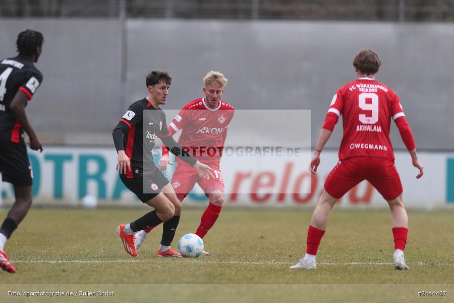 sport, action, SGE, Regionalliga Südwest, Regionalliga Bayern, Regional-FS, Fussball, FWK, FC Würzburger Kickers, Eintracht Frankfurt U21, Dreieich-Sprendlingen, BFV, Ahorn Camp Sportpark, 07.02.2025 - Bild-ID: 2464427 sport, action, SGE, Regionalliga Südwest, Regionalliga Bayern, Regional-FS, Fussball, FWK, FC Würzburger Kickers, Eintracht Frankfurt U21, Dreieich-Sprendlingen, BFV, Ahorn Camp Sportpark, 07.02.2025 - Bild-ID: 2464427