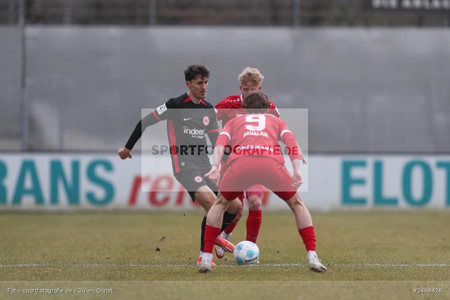 sport, action, SGE, Regionalliga Südwest, Regionalliga Bayern, Regional-FS, Fussball, FWK, FC Würzburger Kickers, Eintracht Frankfurt U21, Dreieich-Sprendlingen, BFV, Ahorn Camp Sportpark, 07.02.2025 - Bild-ID: 2464428 sport, action, SGE, Regionalliga Südwest, Regionalliga Bayern, Regional-FS, Fussball, FWK, FC Würzburger Kickers, Eintracht Frankfurt U21, Dreieich-Sprendlingen, BFV, Ahorn Camp Sportpark, 07.02.2025 - Bild-ID: 2464428