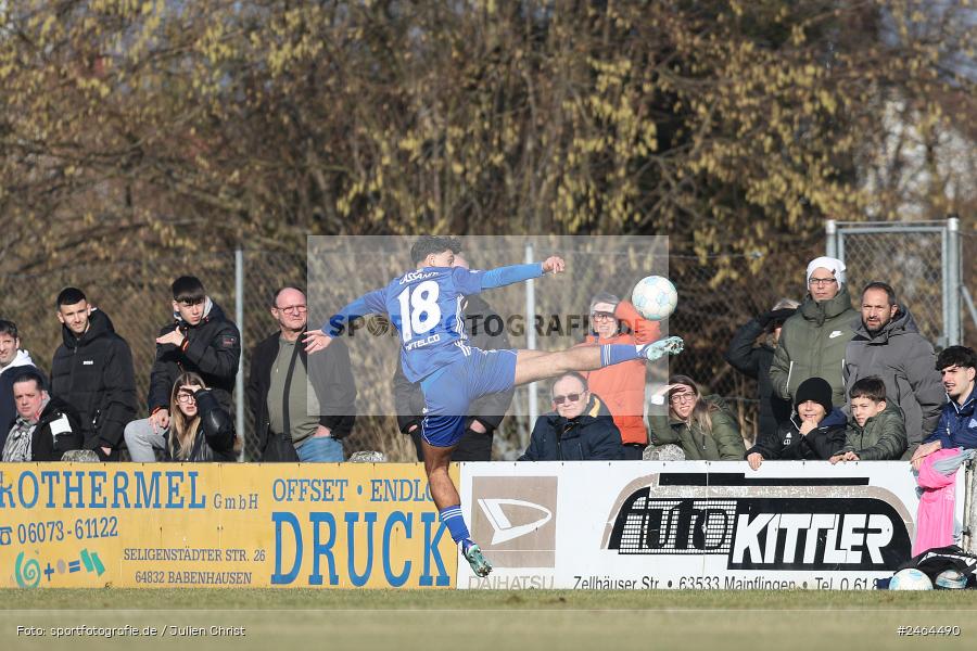 RP1, Babenhausen-Langstadt, 08.02.2025, sport, action, HFV, BFV, Fussball, Regional-FS, Regionalliga Südwest, Regionalliga Bayern, SVA, FSV, SV Viktoria Aschaffenburg, FSV Frankfurt - Bild-ID: 2464490 RP1, Babenhausen-Langstadt, 08.02.2025, sport, action, HFV, BFV, Fussball, Regional-FS, Regionalliga Südwest, Regionalliga Bayern, SVA, FSV, SV Viktoria Aschaffenburg, FSV Frankfurt - Bild-ID: 2464490