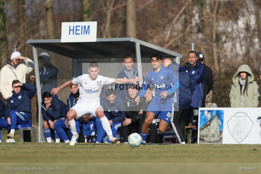 RP1, Babenhausen-Langstadt, 08.02.2025, sport, action, HFV, BFV, Fussball, Regional-FS, Regionalliga Südwest, Regionalliga Bayern, SVA, FSV, SV Viktoria Aschaffenburg, FSV Frankfurt - Bild-ID: 2464495