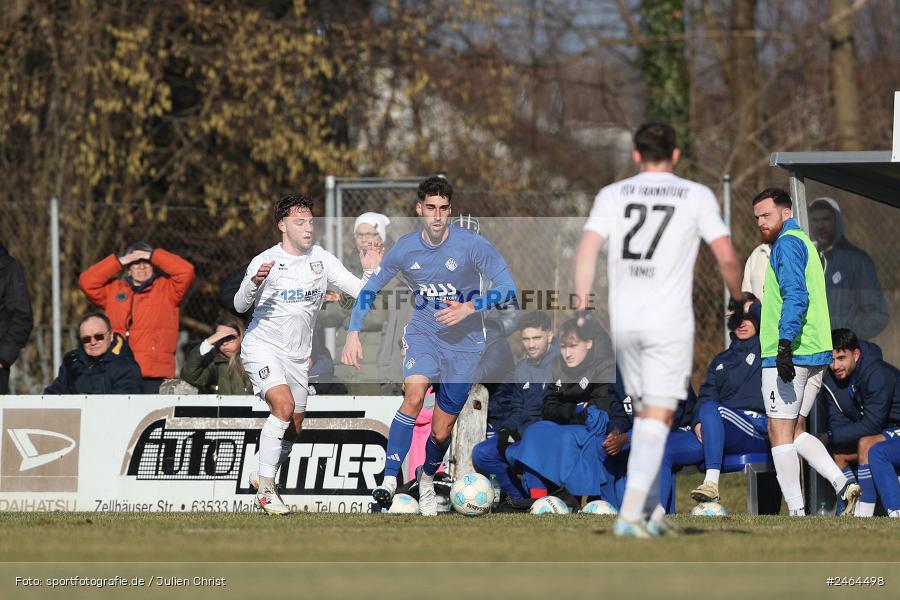 RP1, Babenhausen-Langstadt, 08.02.2025, sport, action, HFV, BFV, Fussball, Regional-FS, Regionalliga Südwest, Regionalliga Bayern, SVA, FSV, SV Viktoria Aschaffenburg, FSV Frankfurt - Bild-ID: 2464498 RP1, Babenhausen-Langstadt, 08.02.2025, sport, action, HFV, BFV, Fussball, Regional-FS, Regionalliga Südwest, Regionalliga Bayern, SVA, FSV, SV Viktoria Aschaffenburg, FSV Frankfurt - Bild-ID: 2464498