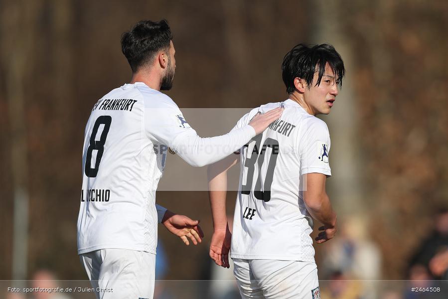 RP1, Babenhausen-Langstadt, 08.02.2025, sport, action, HFV, BFV, Fussball, Regional-FS, Regionalliga Südwest, Regionalliga Bayern, SVA, FSV, SV Viktoria Aschaffenburg, FSV Frankfurt - Bild-ID: 2464508
