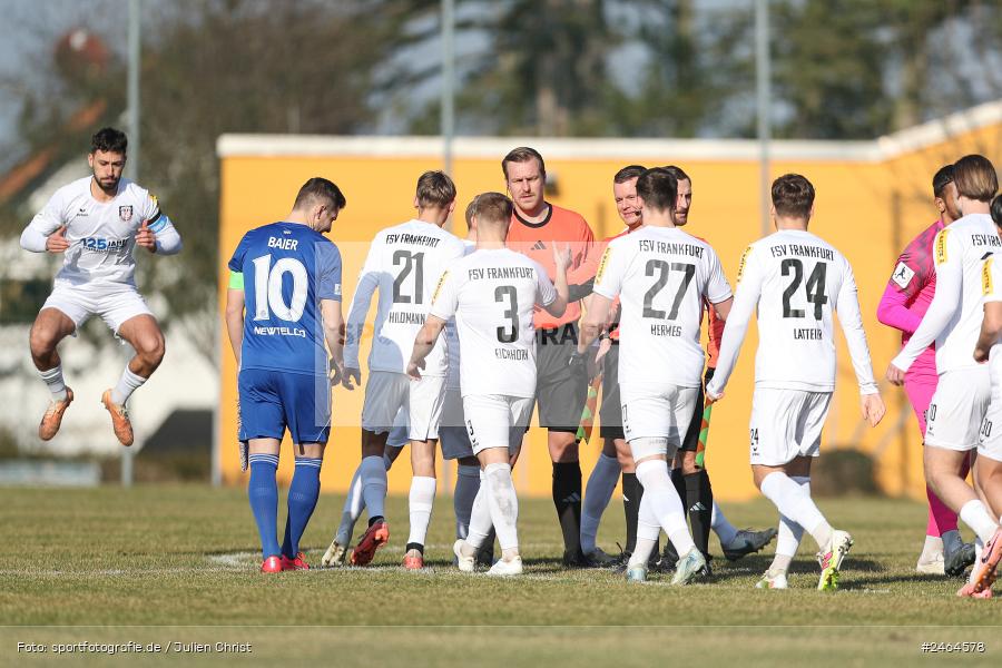 sport, action, SVA, SV Viktoria Aschaffenburg, Regionalliga Südwest, Regionalliga Bayern, Regional-FS, RP1, HFV, Fussball, FSV Frankfurt, FSV, Babenhausen-Langstadt, BFV, 08.02.2025 - Bild-ID: 2464578