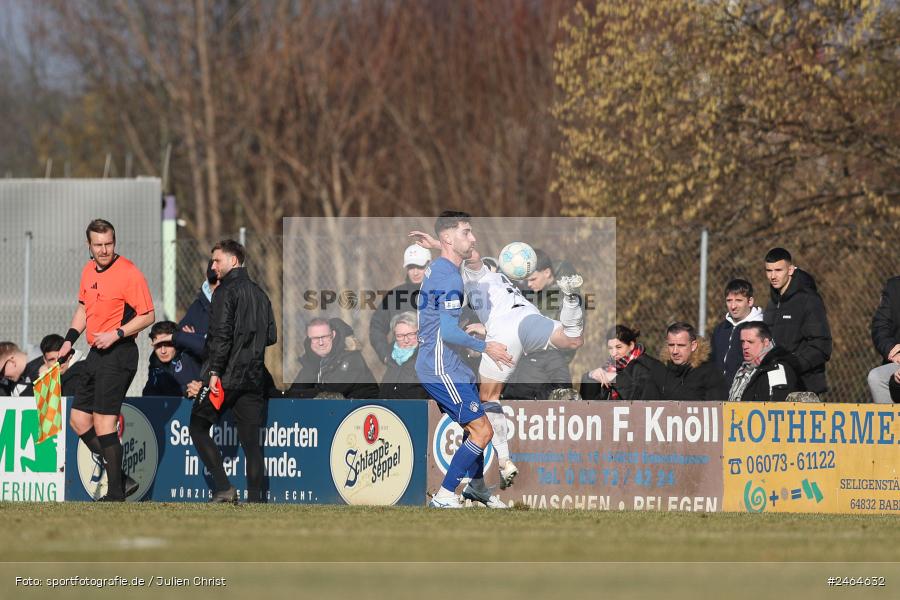 sport, action, SVA, SV Viktoria Aschaffenburg, Regionalliga Südwest, Regionalliga Bayern, Regional-FS, RP1, HFV, Fussball, FSV Frankfurt, FSV, Babenhausen-Langstadt, BFV, 08.02.2025 - Bild-ID: 2464632