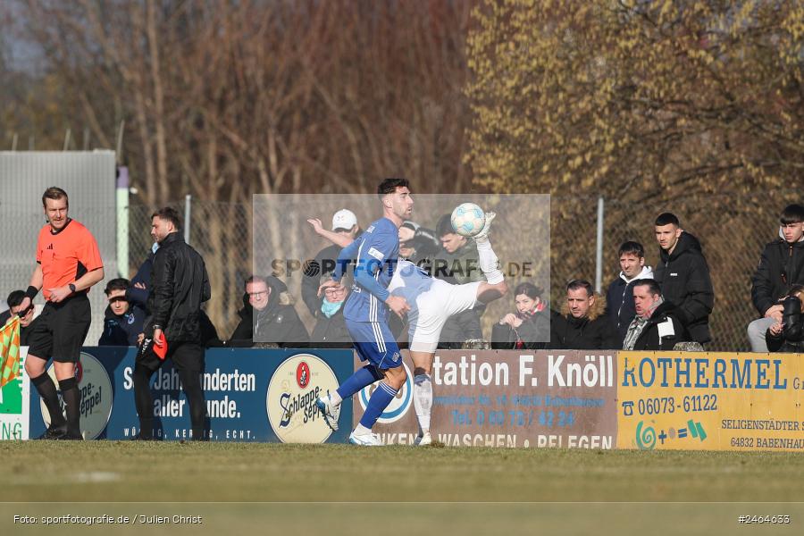 sport, action, SVA, SV Viktoria Aschaffenburg, Regionalliga Südwest, Regionalliga Bayern, Regional-FS, RP1, HFV, Fussball, FSV Frankfurt, FSV, Babenhausen-Langstadt, BFV, 08.02.2025 - Bild-ID: 2464633