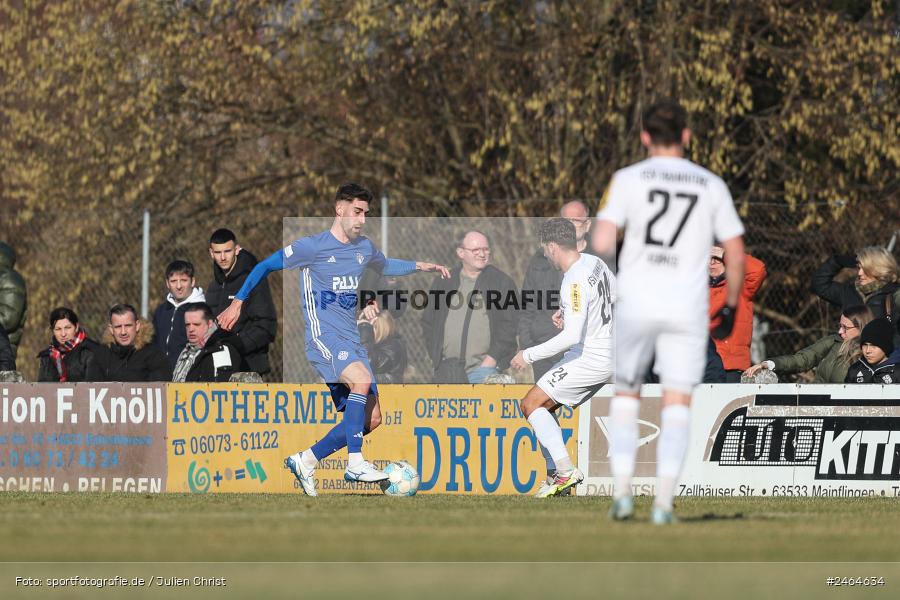 sport, action, SVA, SV Viktoria Aschaffenburg, Regionalliga Südwest, Regionalliga Bayern, Regional-FS, RP1, HFV, Fussball, FSV Frankfurt, FSV, Babenhausen-Langstadt, BFV, 08.02.2025 - Bild-ID: 2464634