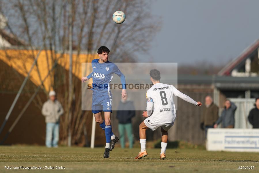 sport, action, SVA, SV Viktoria Aschaffenburg, Regionalliga Südwest, Regionalliga Bayern, Regional-FS, RP1, HFV, Fussball, FSV Frankfurt, FSV, Babenhausen-Langstadt, BFV, 08.02.2025 - Bild-ID: 2464687