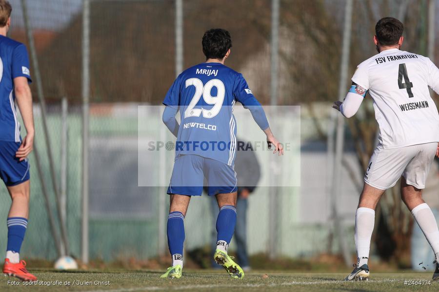 sport, action, SVA, SV Viktoria Aschaffenburg, Regionalliga Südwest, Regionalliga Bayern, Regional-FS, RP1, HFV, Fussball, FSV Frankfurt, FSV, Babenhausen-Langstadt, BFV, 08.02.2025 - Bild-ID: 2464774