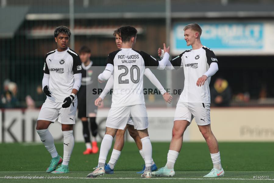 sport, action, U19 DFB-Nachwuchsliga, SVR, SV Rot-Weiss Walldorf, Mörfelden-Walldorf, Liga B, KR1, Hauptrunde, Gruppe C, Fussball, FCS, DFB, 1. FC Schweinfurt 1905, 09.02.2025 - Bild-ID: 2465112 sport, action, U19 DFB-Nachwuchsliga, SVR, SV Rot-Weiss Walldorf, Mörfelden-Walldorf, Liga B, KR1, Hauptrunde, Gruppe C, Fussball, FCS, DFB, 1. FC Schweinfurt 1905, 09.02.2025 - Bild-ID: 2465112