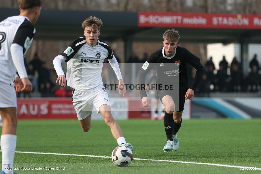 sport, action, U19 DFB-Nachwuchsliga, SVR, SV Rot-Weiss Walldorf, Mörfelden-Walldorf, Liga B, KR1, Hauptrunde, Gruppe C, Fussball, FCS, DFB, 1. FC Schweinfurt 1905, 09.02.2025 - Bild-ID: 2465552 sport, action, U19 DFB-Nachwuchsliga, SVR, SV Rot-Weiss Walldorf, Mörfelden-Walldorf, Liga B, KR1, Hauptrunde, Gruppe C, Fussball, FCS, DFB, 1. FC Schweinfurt 1905, 09.02.2025 - Bild-ID: 2465552