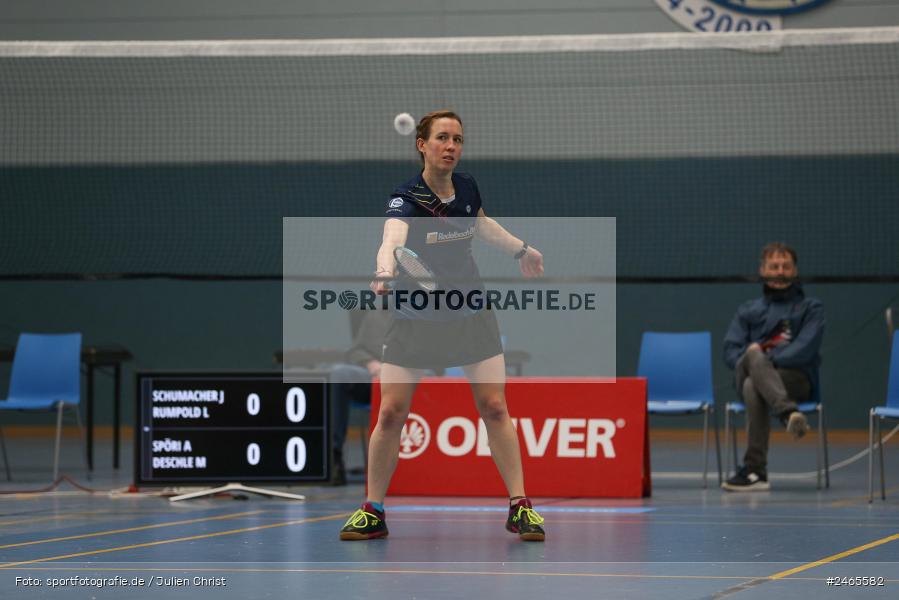 Hans-Wilhelm-Renkhoff-Halle, Marktheidenfeld, 09.02.2025, sport, action, TSV Geretsried, TV Marktheidenfeld, 2. Badminton-Bundesliga, Badminton - Bild-ID: 2465582 Hans-Wilhelm-Renkhoff-Halle, Marktheidenfeld, 09.02.2025, sport, action, TSV Geretsried, TV Marktheidenfeld, 2. Badminton-Bundesliga, Badminton - Bild-ID: 2465582