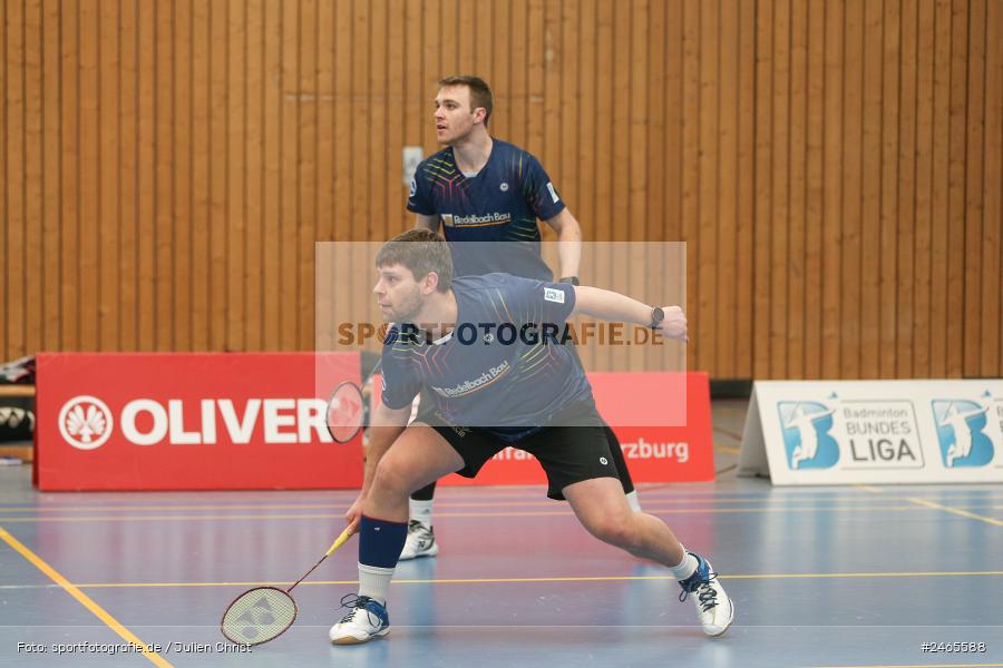 Hans-Wilhelm-Renkhoff-Halle, Marktheidenfeld, 09.02.2025, sport, action, TSV Geretsried, TV Marktheidenfeld, 2. Badminton-Bundesliga, Badminton - Bild-ID: 2465588 Hans-Wilhelm-Renkhoff-Halle, Marktheidenfeld, 09.02.2025, sport, action, TSV Geretsried, TV Marktheidenfeld, 2. Badminton-Bundesliga, Badminton - Bild-ID: 2465588
