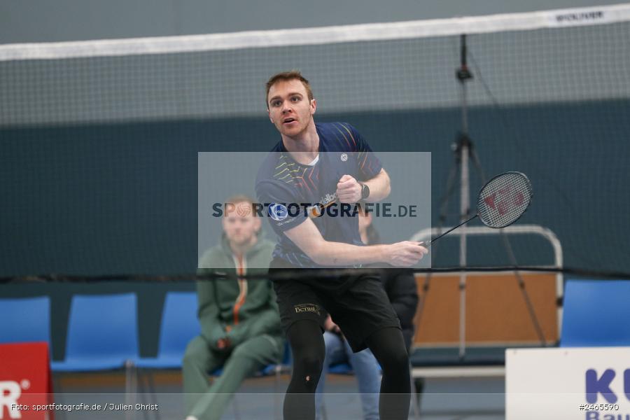Hans-Wilhelm-Renkhoff-Halle, Marktheidenfeld, 09.02.2025, sport, action, TSV Geretsried, TV Marktheidenfeld, 2. Badminton-Bundesliga, Badminton - Bild-ID: 2465590 Hans-Wilhelm-Renkhoff-Halle, Marktheidenfeld, 09.02.2025, sport, action, TSV Geretsried, TV Marktheidenfeld, 2. Badminton-Bundesliga, Badminton - Bild-ID: 2465590
