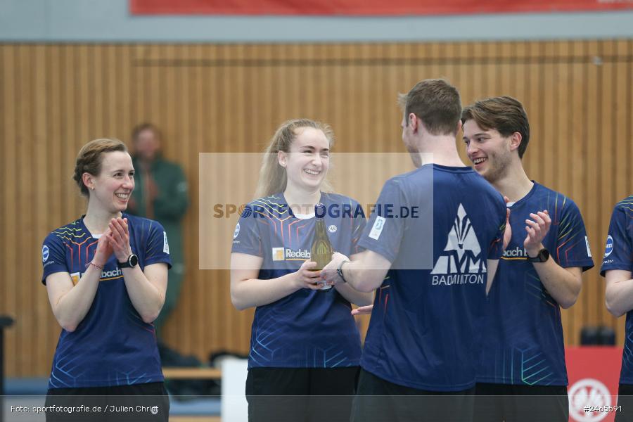 Hans-Wilhelm-Renkhoff-Halle, Marktheidenfeld, 09.02.2025, sport, action, TSV Geretsried, TV Marktheidenfeld, 2. Badminton-Bundesliga, Badminton - Bild-ID: 2465591 Hans-Wilhelm-Renkhoff-Halle, Marktheidenfeld, 09.02.2025, sport, action, TSV Geretsried, TV Marktheidenfeld, 2. Badminton-Bundesliga, Badminton - Bild-ID: 2465591