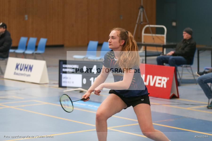 Hans-Wilhelm-Renkhoff-Halle, Marktheidenfeld, 09.02.2025, sport, action, TSV Geretsried, TV Marktheidenfeld, 2. Badminton-Bundesliga, Badminton - Bild-ID: 2465594 Hans-Wilhelm-Renkhoff-Halle, Marktheidenfeld, 09.02.2025, sport, action, TSV Geretsried, TV Marktheidenfeld, 2. Badminton-Bundesliga, Badminton - Bild-ID: 2465594