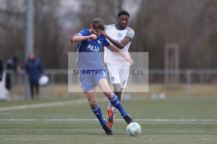 Sportanlage am Schönbusch, Aschaffenburg, 15.02.2025, sport, action, HFV, BFV, Fussball, Hessenliga, Regionalliga Bayern, FCB, SVA, FC Bayern Alzenau, SV Viktoria Aschaffenburg - Bild-ID: 2465607