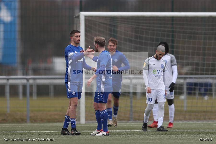 Sportanlage am Schönbusch, Aschaffenburg, 15.02.2025, sport, action, HFV, BFV, Fussball, Hessenliga, Regionalliga Bayern, FCB, SVA, FC Bayern Alzenau, SV Viktoria Aschaffenburg - Bild-ID: 2465612