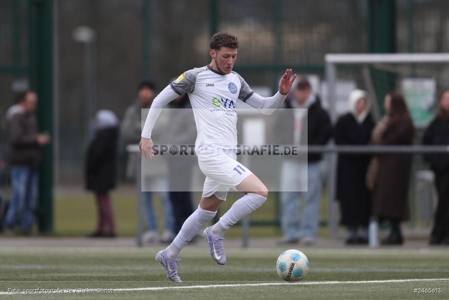 Sportanlage am Schönbusch, Aschaffenburg, 15.02.2025, sport, action, HFV, BFV, Fussball, Hessenliga, Regionalliga Bayern, FCB, SVA, FC Bayern Alzenau, SV Viktoria Aschaffenburg - Bild-ID: 2465613