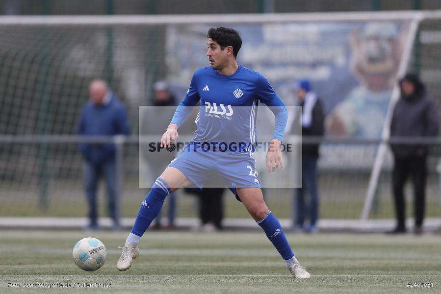 Sportanlage am Schönbusch, Aschaffenburg, 15.02.2025, sport, action, HFV, BFV, Fussball, Hessenliga, Regionalliga Bayern, FCB, SVA, FC Bayern Alzenau, SV Viktoria Aschaffenburg - Bild-ID: 2465631