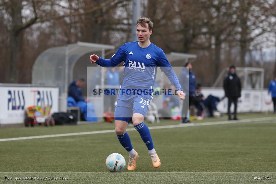 Sportanlage am Schönbusch, Aschaffenburg, 15.02.2025, sport, action, HFV, BFV, Fussball, Hessenliga, Regionalliga Bayern, FCB, SVA, FC Bayern Alzenau, SV Viktoria Aschaffenburg - Bild-ID: 2465636