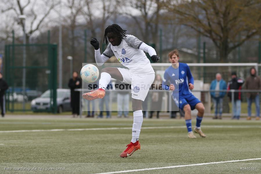 Sportanlage am Schönbusch, Aschaffenburg, 15.02.2025, sport, action, HFV, BFV, Fussball, Hessenliga, Regionalliga Bayern, FCB, SVA, FC Bayern Alzenau, SV Viktoria Aschaffenburg - Bild-ID: 2465637