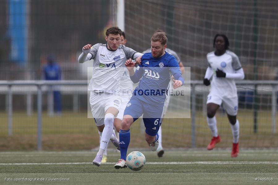 Sportanlage am Schönbusch, Aschaffenburg, 15.02.2025, sport, action, HFV, BFV, Fussball, Hessenliga, Regionalliga Bayern, FCB, SVA, FC Bayern Alzenau, SV Viktoria Aschaffenburg - Bild-ID: 2465658