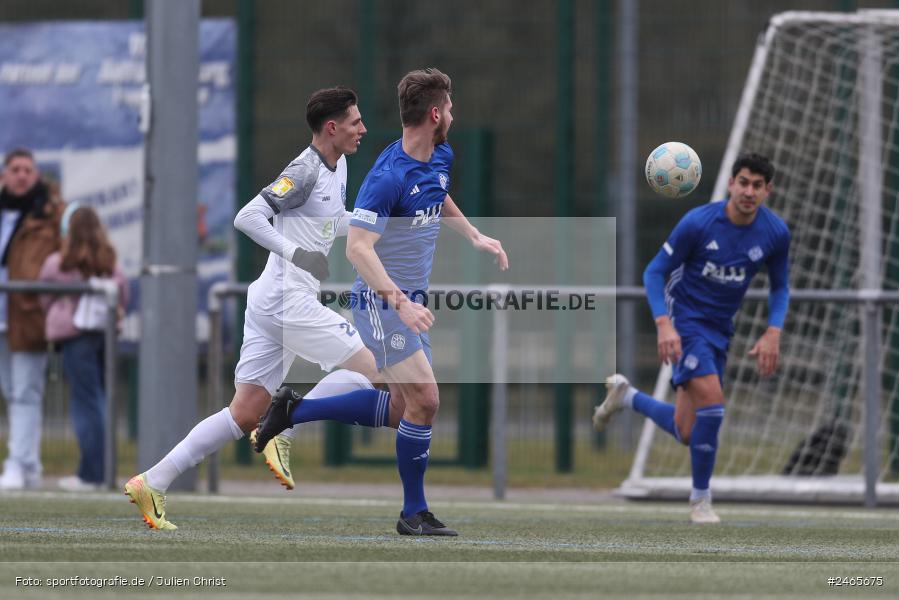 sport, action, Sportanlage am Schönbusch, SVA, SV Viktoria Aschaffenburg, Regionalliga Bayern, Hessenliga, HFV, Fussball, FCB, FC Bayern Alzenau, BFV, Aschaffenburg, 15.02.2025 - Bild-ID: 2465675
