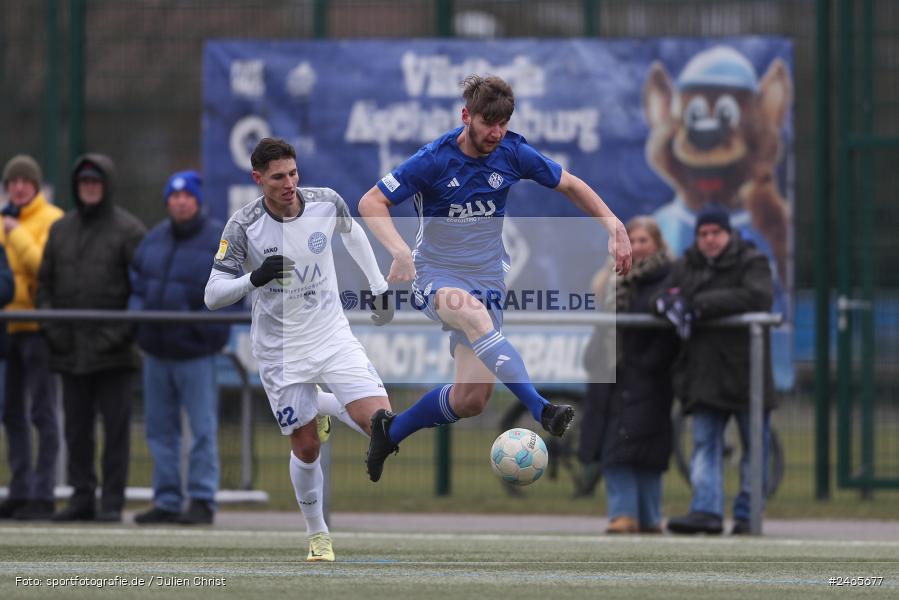 sport, action, Sportanlage am Schönbusch, SVA, SV Viktoria Aschaffenburg, Regionalliga Bayern, Hessenliga, HFV, Fussball, FCB, FC Bayern Alzenau, BFV, Aschaffenburg, 15.02.2025 - Bild-ID: 2465677 sport, action, Sportanlage am Schönbusch, SVA, SV Viktoria Aschaffenburg, Regionalliga Bayern, Hessenliga, HFV, Fussball, FCB, FC Bayern Alzenau, BFV, Aschaffenburg, 15.02.2025 - Bild-ID: 2465677