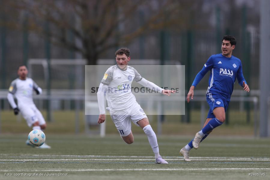 sport, action, Sportanlage am Schönbusch, SVA, SV Viktoria Aschaffenburg, Regionalliga Bayern, Hessenliga, HFV, Fussball, FCB, FC Bayern Alzenau, BFV, Aschaffenburg, 15.02.2025 - Bild-ID: 2465745