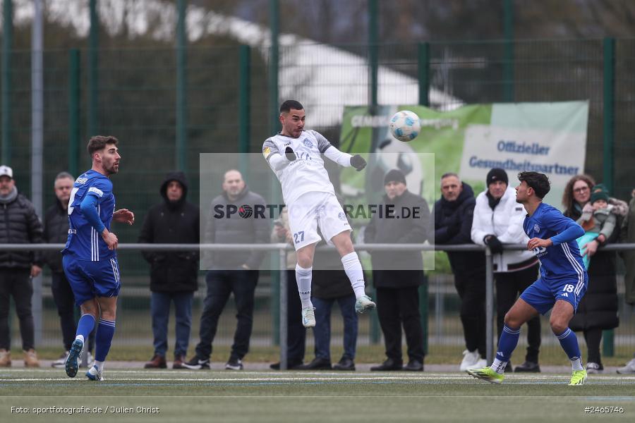 sport, action, Sportanlage am Schönbusch, SVA, SV Viktoria Aschaffenburg, Regionalliga Bayern, Hessenliga, HFV, Fussball, FCB, FC Bayern Alzenau, BFV, Aschaffenburg, 15.02.2025 - Bild-ID: 2465746