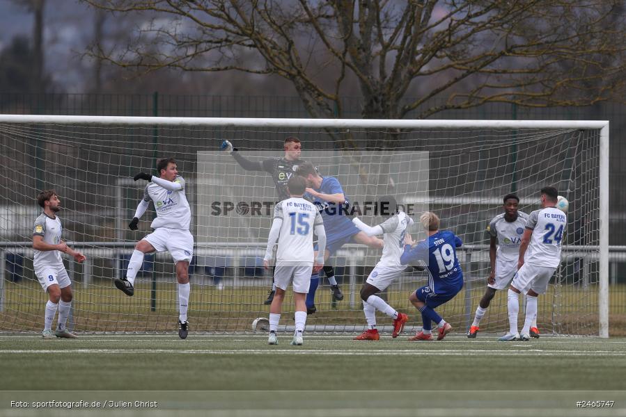 sport, action, Sportanlage am Schönbusch, SVA, SV Viktoria Aschaffenburg, Regionalliga Bayern, Hessenliga, HFV, Fussball, FCB, FC Bayern Alzenau, BFV, Aschaffenburg, 15.02.2025 - Bild-ID: 2465747