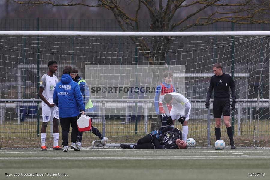 sport, action, Sportanlage am Schönbusch, SVA, SV Viktoria Aschaffenburg, Regionalliga Bayern, Hessenliga, HFV, Fussball, FCB, FC Bayern Alzenau, BFV, Aschaffenburg, 15.02.2025 - Bild-ID: 2465748