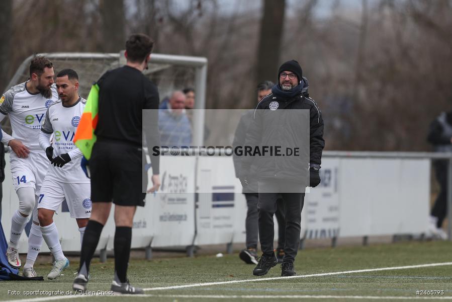 sport, action, Sportanlage am Schönbusch, SVA, SV Viktoria Aschaffenburg, Regionalliga Bayern, Hessenliga, HFV, Fussball, FCB, FC Bayern Alzenau, BFV, Aschaffenburg, 15.02.2025 - Bild-ID: 2465793