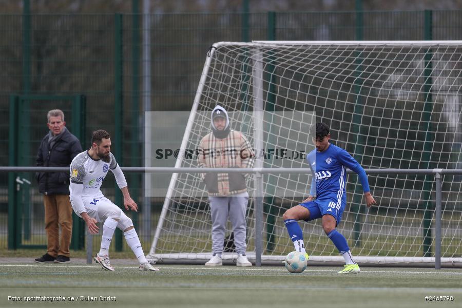 sport, action, Sportanlage am Schönbusch, SVA, SV Viktoria Aschaffenburg, Regionalliga Bayern, Hessenliga, HFV, Fussball, FCB, FC Bayern Alzenau, BFV, Aschaffenburg, 15.02.2025 - Bild-ID: 2465798