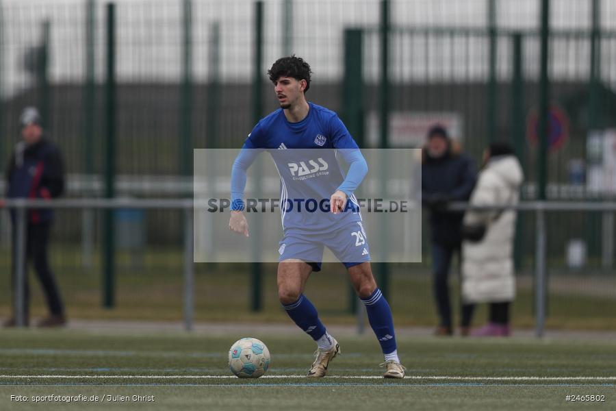 sport, action, Sportanlage am Schönbusch, SVA, SV Viktoria Aschaffenburg, Regionalliga Bayern, Hessenliga, HFV, Fussball, FCB, FC Bayern Alzenau, BFV, Aschaffenburg, 15.02.2025 - Bild-ID: 2465802