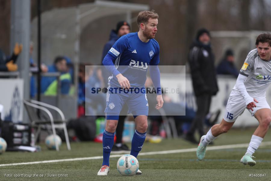 sport, action, Sportanlage am Schönbusch, SVA, SV Viktoria Aschaffenburg, Regionalliga Bayern, Hessenliga, HFV, Fussball, FCB, FC Bayern Alzenau, BFV, Aschaffenburg, 15.02.2025 - Bild-ID: 2465847