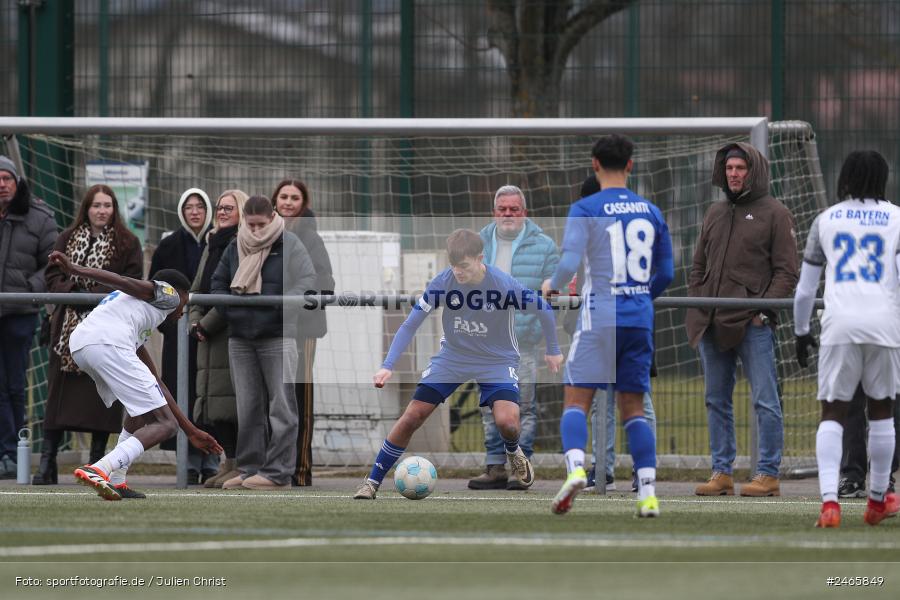 sport, action, Sportanlage am Schönbusch, SVA, SV Viktoria Aschaffenburg, Regionalliga Bayern, Hessenliga, HFV, Fussball, FCB, FC Bayern Alzenau, BFV, Aschaffenburg, 15.02.2025 - Bild-ID: 2465849