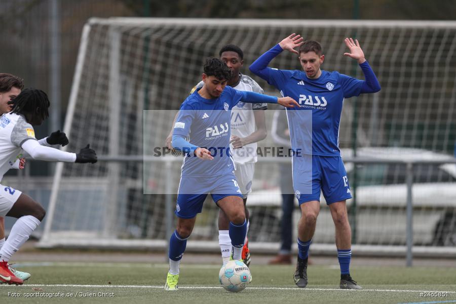 sport, action, Sportanlage am Schönbusch, SVA, SV Viktoria Aschaffenburg, Regionalliga Bayern, Hessenliga, HFV, Fussball, FCB, FC Bayern Alzenau, BFV, Aschaffenburg, 15.02.2025 - Bild-ID: 2465851