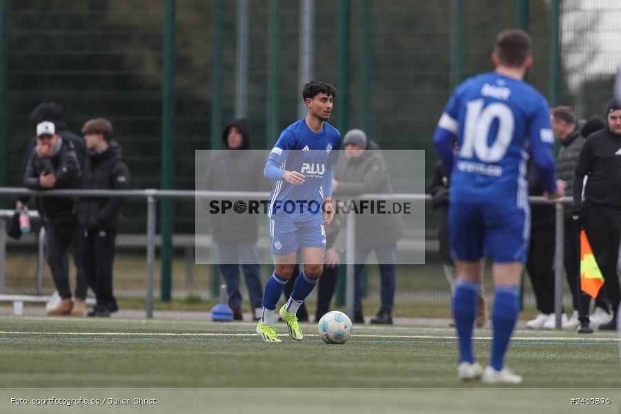 sport, action, Sportanlage am Schönbusch, SVA, SV Viktoria Aschaffenburg, Regionalliga Bayern, Hessenliga, HFV, Fussball, FCB, FC Bayern Alzenau, BFV, Aschaffenburg, 15.02.2025 - Bild-ID: 2465896