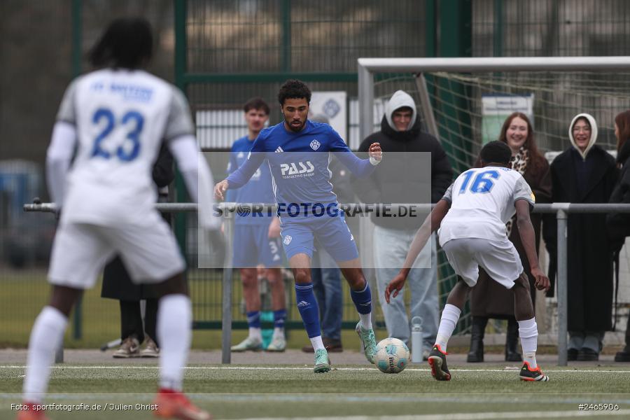 sport, action, Sportanlage am Schönbusch, SVA, SV Viktoria Aschaffenburg, Regionalliga Bayern, Hessenliga, HFV, Fussball, FCB, FC Bayern Alzenau, BFV, Aschaffenburg, 15.02.2025 - Bild-ID: 2465906