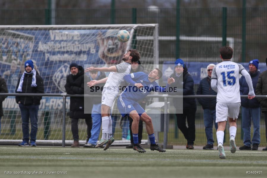 sport, action, Sportanlage am Schönbusch, SVA, SV Viktoria Aschaffenburg, Regionalliga Bayern, Hessenliga, HFV, Fussball, FCB, FC Bayern Alzenau, BFV, Aschaffenburg, 15.02.2025 - Bild-ID: 2465921