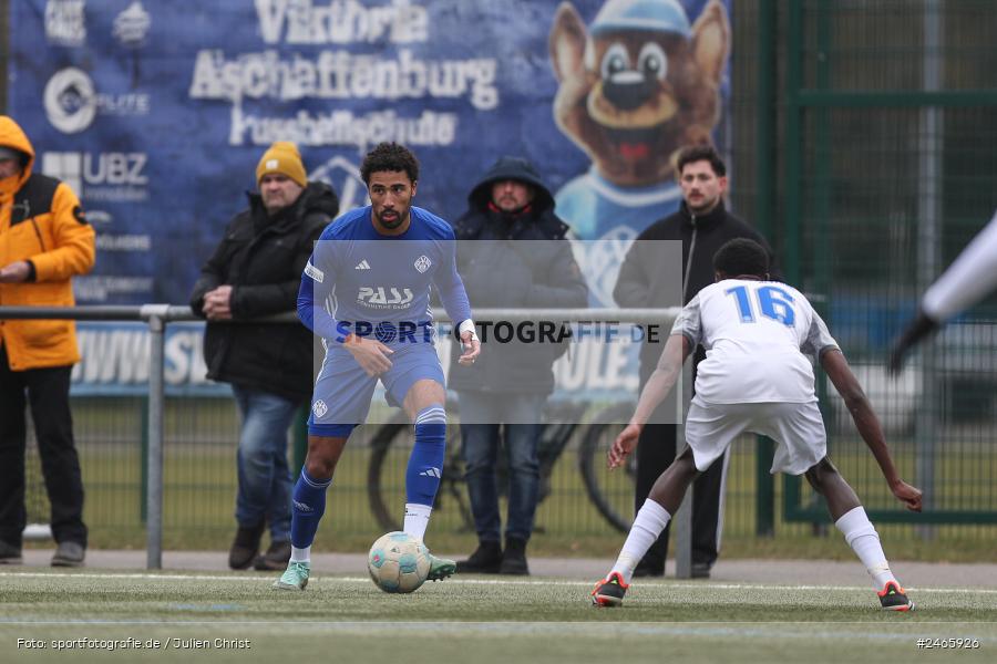sport, action, Sportanlage am Schönbusch, SVA, SV Viktoria Aschaffenburg, Regionalliga Bayern, Hessenliga, HFV, Fussball, FCB, FC Bayern Alzenau, BFV, Aschaffenburg, 15.02.2025 - Bild-ID: 2465926
