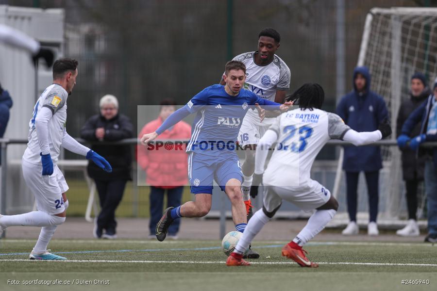 sport, action, Sportanlage am Schönbusch, SVA, SV Viktoria Aschaffenburg, Regionalliga Bayern, Hessenliga, HFV, Fussball, FCB, FC Bayern Alzenau, BFV, Aschaffenburg, 15.02.2025 - Bild-ID: 2465940
