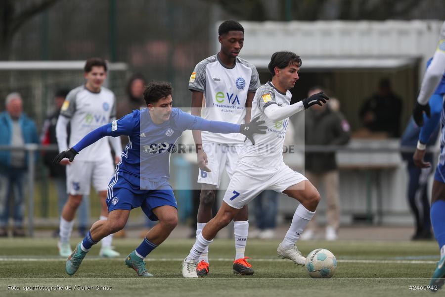 sport, action, Sportanlage am Schönbusch, SVA, SV Viktoria Aschaffenburg, Regionalliga Bayern, Hessenliga, HFV, Fussball, FCB, FC Bayern Alzenau, BFV, Aschaffenburg, 15.02.2025 - Bild-ID: 2465942