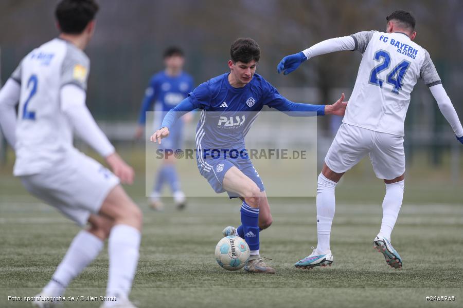 sport, action, Sportanlage am Schönbusch, SVA, SV Viktoria Aschaffenburg, Regionalliga Bayern, Hessenliga, HFV, Fussball, FCB, FC Bayern Alzenau, BFV, Aschaffenburg, 15.02.2025 - Bild-ID: 2465965