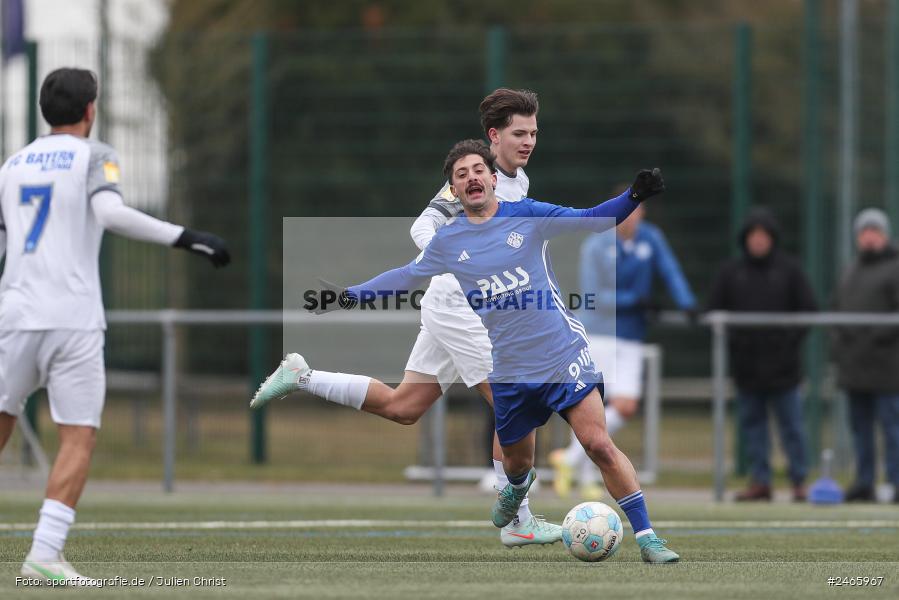 sport, action, Sportanlage am Schönbusch, SVA, SV Viktoria Aschaffenburg, Regionalliga Bayern, Hessenliga, HFV, Fussball, FCB, FC Bayern Alzenau, BFV, Aschaffenburg, 15.02.2025 - Bild-ID: 2465967