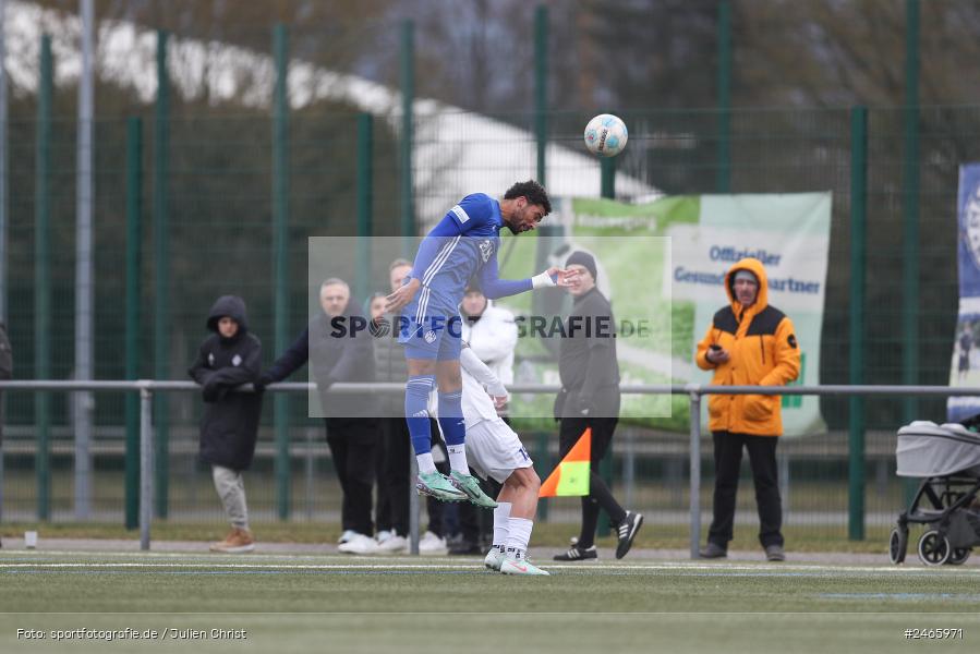 sport, action, Sportanlage am Schönbusch, SVA, SV Viktoria Aschaffenburg, Regionalliga Bayern, Hessenliga, HFV, Fussball, FCB, FC Bayern Alzenau, BFV, Aschaffenburg, 15.02.2025 - Bild-ID: 2465971