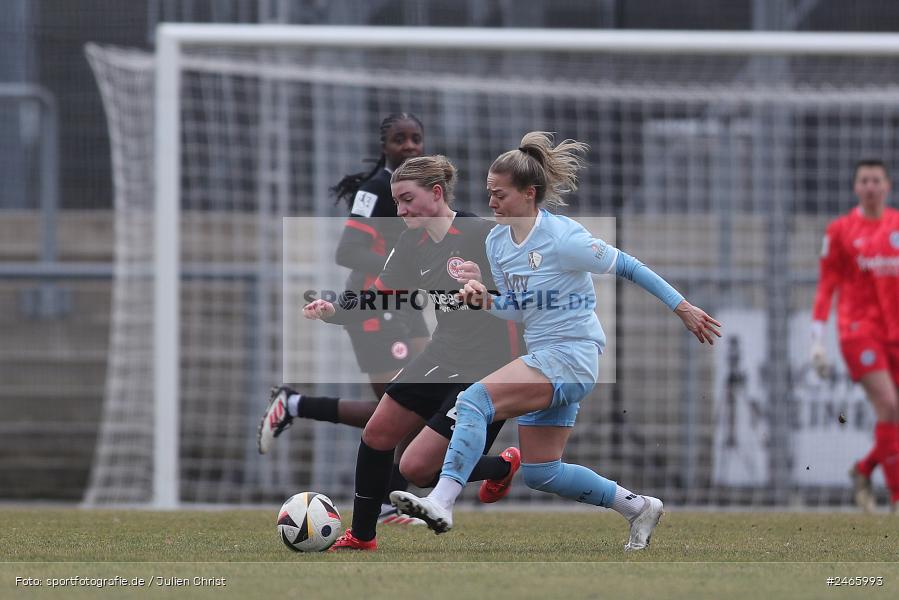 Stadion am Brentanobad, Frankfurt, 16.02.2025, sport, action, DFB, Fussball, 2. Frauen-Bundesliga, VFL, SGE, VfL Bochum 1848, Eintracht Frankfurt II - Bild-ID: 2465993 Stadion am Brentanobad, Frankfurt, 16.02.2025, sport, action, DFB, Fussball, 2. Frauen-Bundesliga, VFL, SGE, VfL Bochum 1848, Eintracht Frankfurt II - Bild-ID: 2465993